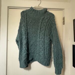 Universal Thread Teal Cowl Neck Sweater